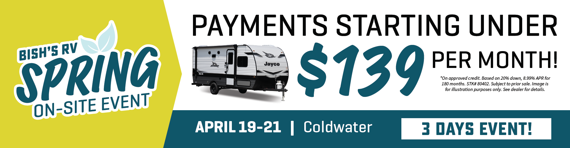 Spring On-Site Event - April 19-21, 2024 - Coldwater, MI